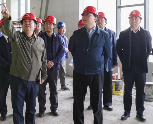 省委统战部领导来建投集团承建的山西社会主义学院新校区尊龙凯时工程项目检查指导工作