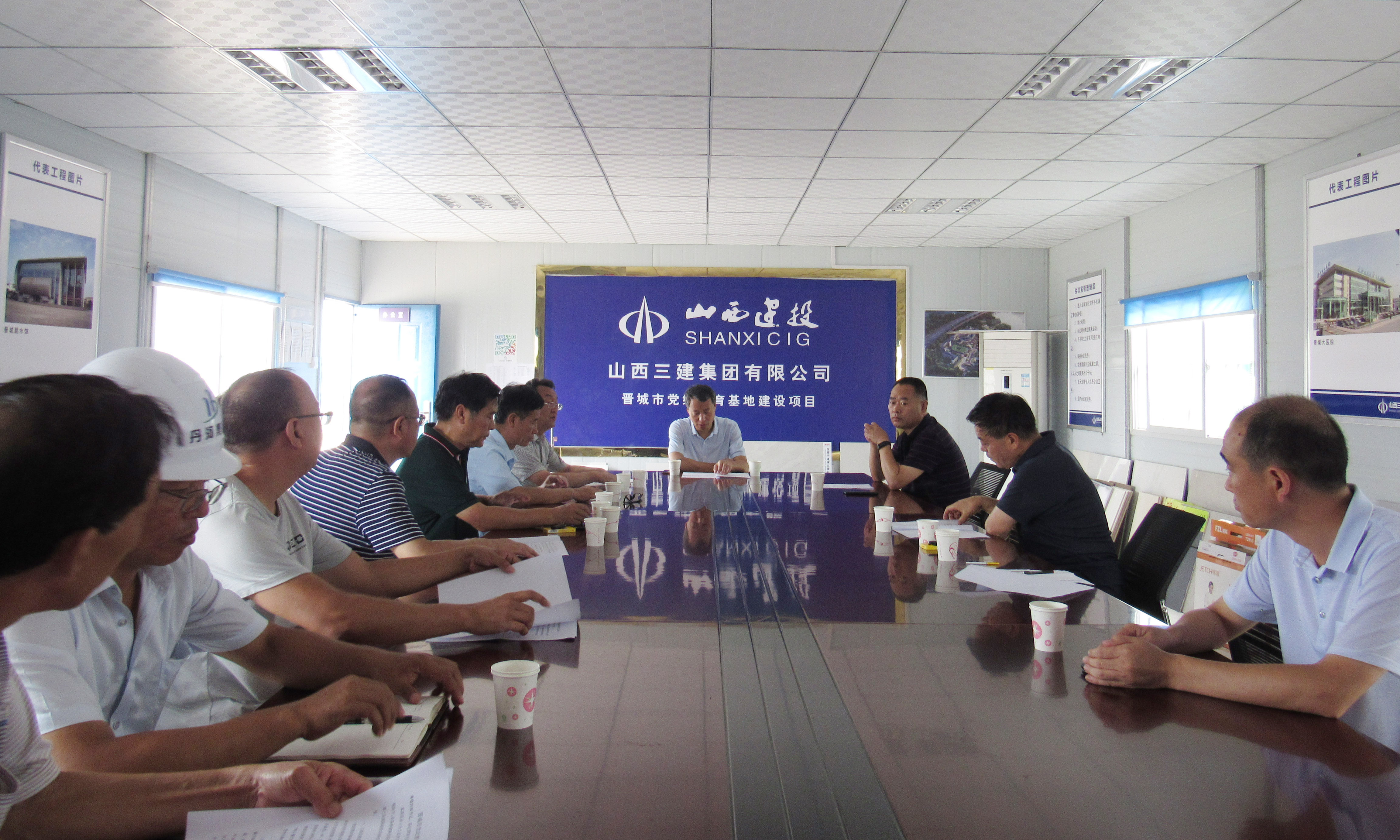 晋城市纪委书记调研山西建投三建集团承建的晋城党纪教育基地尊龙凯时项目